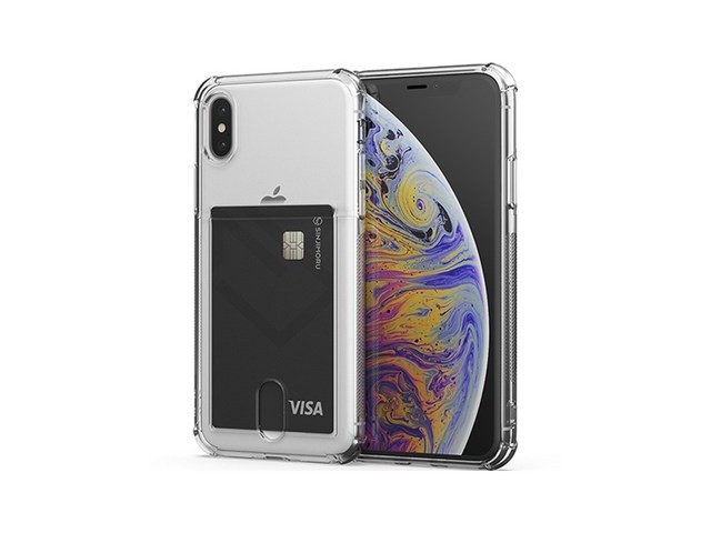 [아이폰 xs 케이스] 다재다능한 아이템 신지모루 범퍼 강화 4DX 에어팁 카드 수납 휴대폰 케이스