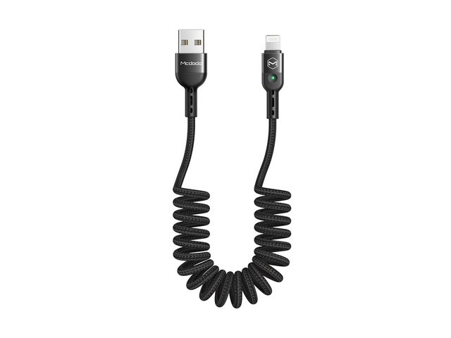 [아이폰 차량용 고속충전기] 저렴한 가격 맥도도 코일 라이트닝 고속충전 케이블