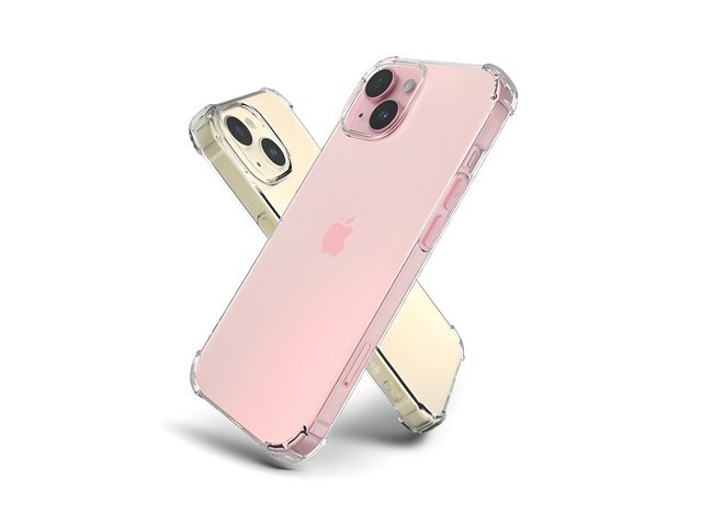 [아이폰15 256 화이트] 저렴한 가격 신지모루 범퍼 강화 4DX 에어팁 젤리 휴대폰 케이스