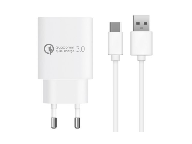 [아이폰충전선 c타입 초고속] 착용하면 멋진 홈플래닛 퀄컴 공식인증 QC 3.0 18W 고속충전기 + C타입 케이블 1.2m 세트