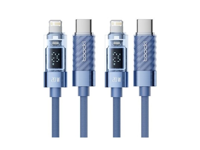 [투키 아이폰] 핫 아이템 TOOCKI 디스플레이 프로 C to 8핀 PD 20W 아이폰 호환 고속충전 케이블